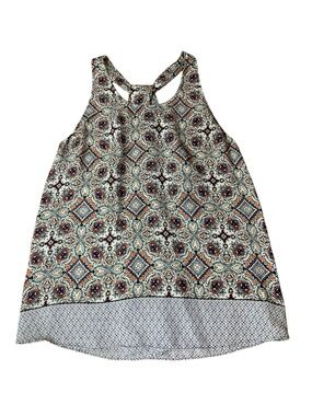 Artisan NY Paisley Racerback Tank Top Multi-Color Print Women’s Size XL